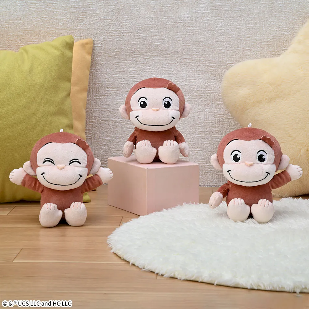 おさるのジョージ ぽってりぬいぐるみ もっちり